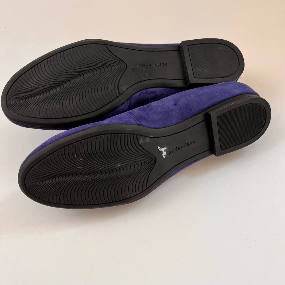 Easy Spirit Blue Suede mules, smoking slipper. Size 10 cerulean blue - Picture 5 of 5